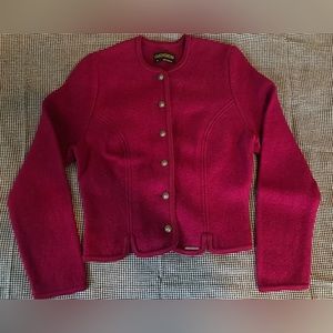 Geiger made in Austria Fitted Boiled Wool Sweater Jacket